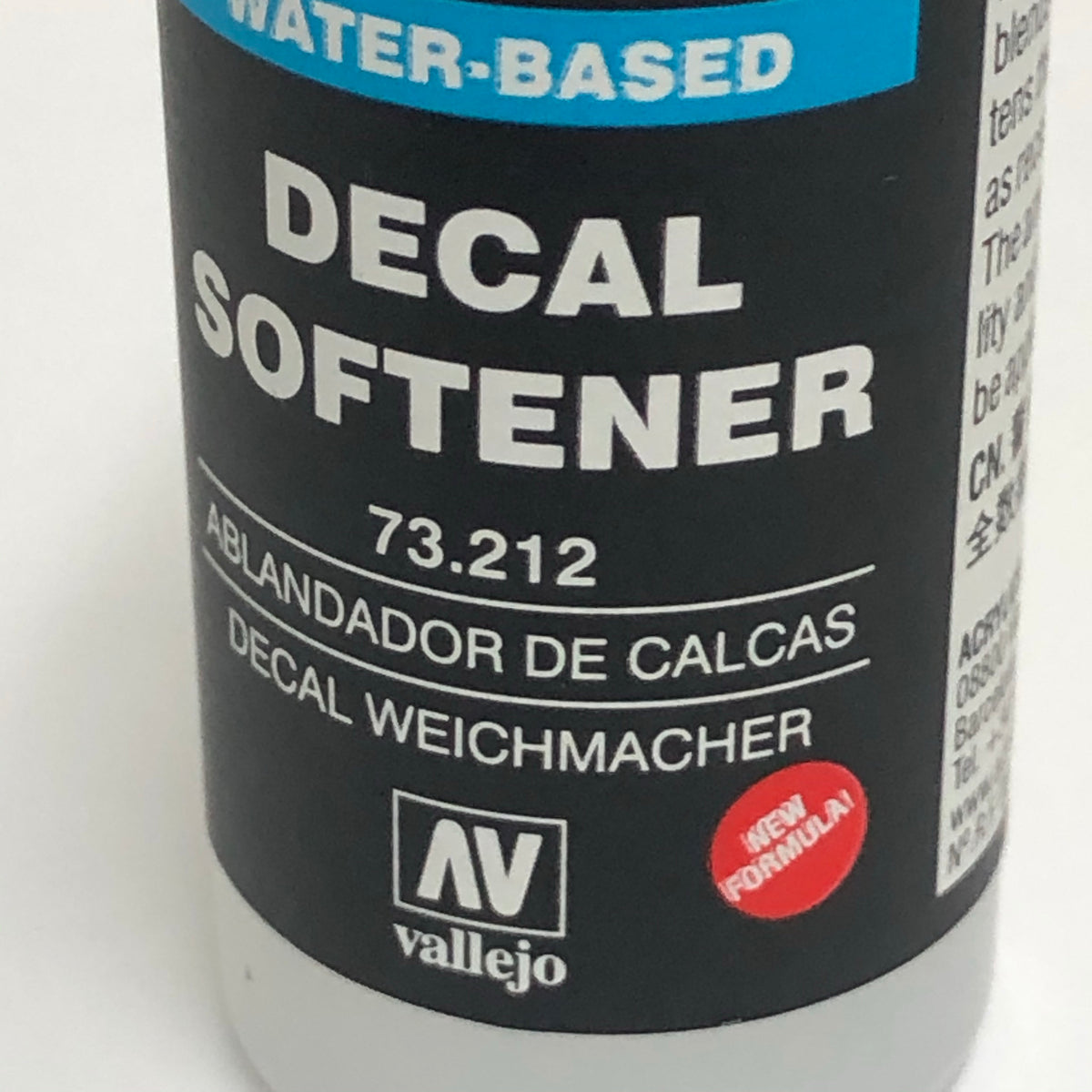 Vallejo 73.212 Decal Softener (WaterBased New Formula) 17ml Burbank