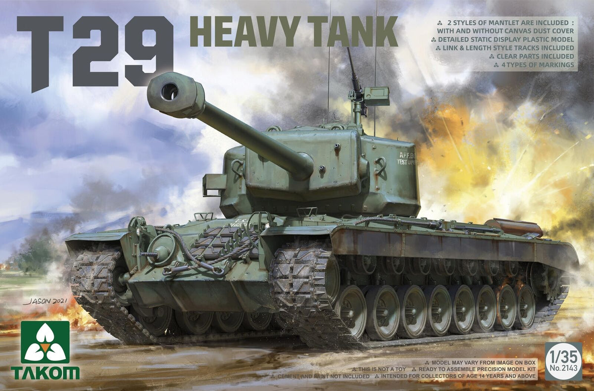 Takom 1/35 US T29 Heavy Tank 2143 – Burbank's House of Hobbies