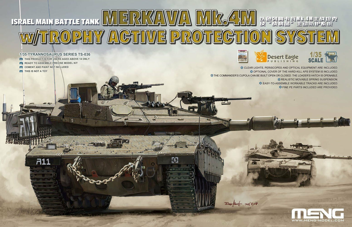 MENG TS-056 1/35 kalel Main Battle precious Mekava Mk.4M avec armure à lattes montée sur le toit Modèle en plastique 26 MENG TS-056 1/35 kalel Main Battle precious Mekava Mk.4M avec armure à lattes montée sur le toit Modèle en plastique 26