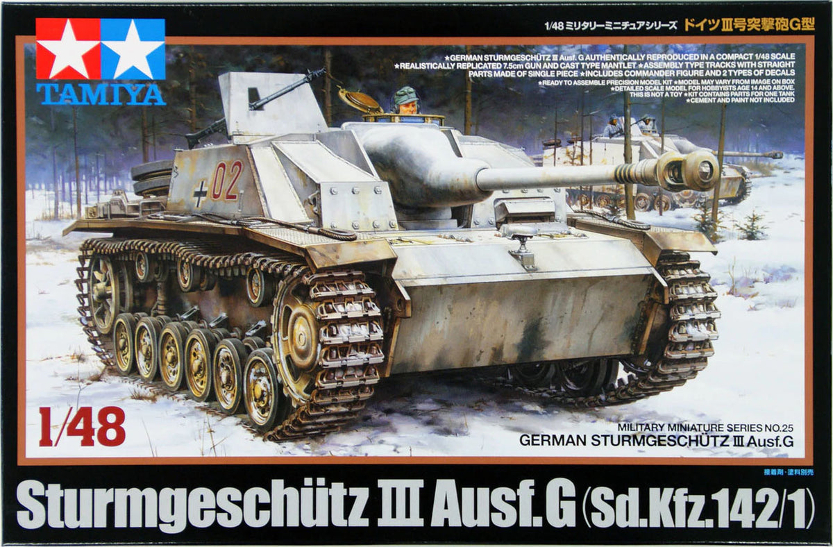 Tamiya 1/48 German Sturmgeschutz III Ausf.G 32525 – Burbank's