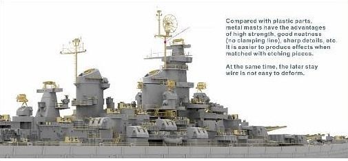 VeryFire 1/700 US Battleship USS Missouri BB-63 Deluxe