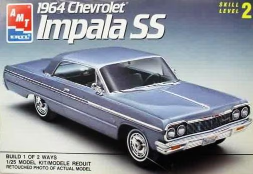AMT 1/25 Chevrolet Impala SS 1964 OPEN BOX KIT 6564C – Burbank's