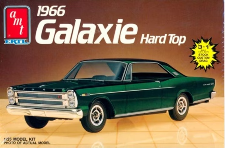 AMT 1/25 Ford Galaxie Hardtop 1966 OPEN BOX KIT 6517C – Burbank's