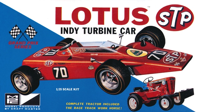 MPC(米国)1／２５　ロータス５６タービンカー　１９６８年インディー　未開封 MPC 1/25 Lotus Indy Turbine Car (Lotus 56) 1968 OPEN BOX KIT 6025C
