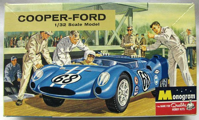 Monogram 1/32 Cooper-Ford Sports Racer SEALED VINTAGE KIT PC100N