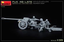 Load image into Gallery viewer, MiniArt 1/35 German 7.5cm Anti-Tank Gun PaK40 w/ Elite Crew 35409