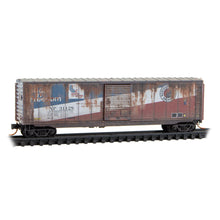 Load image into Gallery viewer, Micro-Trains by Atlas N Northern Pacific 50' Box Car Weathered 2-Pack 983 105 109