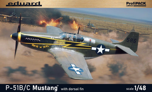 Eduard 1/48 US P-51B/C Mustang W/Dorsal Fin Profipack Edition 82108