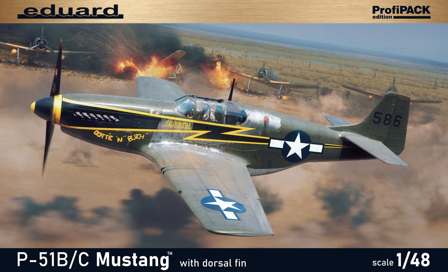 Eduard 1/48 US P-51B/C Mustang W/Dorsal Fin Profipack Edition 82108