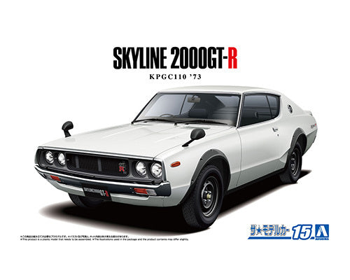 Aoshima 1/24 Nissan Skyline KPGC110 2000GT-R #15 20493 – Burbank's
