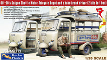 Load image into Gallery viewer, Gecko Models 1/35 VIetmanese 60-70's Saigon Shuttle Motor-Tricycle w/ Driver 35GM0113