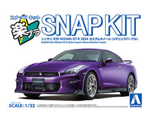 Load image into Gallery viewer, Aoshima Snap Kit 1/32 Nissan Skyline GT-R R35 Custom Wheel Met. Purple #03CU-MP 20409'