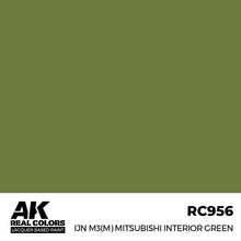 Load image into Gallery viewer, AK Interactive RC956 Real Colors IJN M3 (M) MITSUBISHI Interior Green 17ml