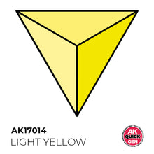 Load image into Gallery viewer, AK Interactive AK17014 Quick Gen Acrylic Light Yellow 18 ml