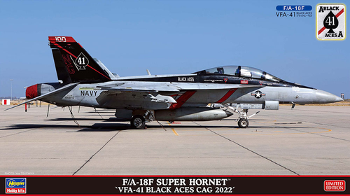 Hasegawa 1/72  US F/A-18F Super Hornet 'VFA-41 Black Aces CAG 2022 02429