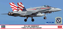 Load image into Gallery viewer, Hasegawa 1/72 US F/A-18C Hornet "VMFA-115 Silver Eagles" (Bonus Patch Inc.) 02471