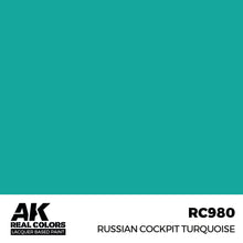 Load image into Gallery viewer, AK Interactive RC980 Real Colors Russian Cockpit Torquoise 17ml