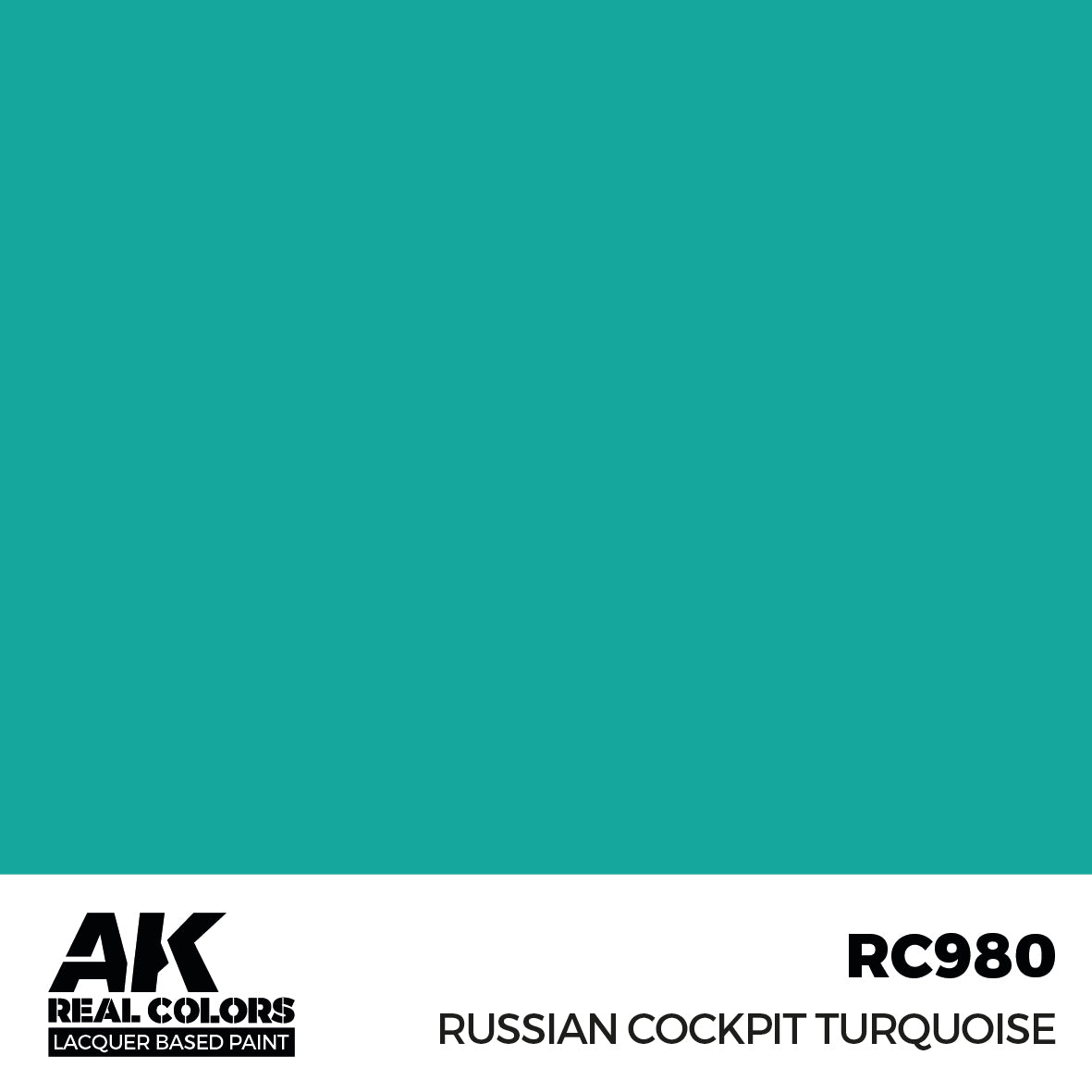AK Interactive RC980 Real Colors Russian Cockpit Torquoise 17ml