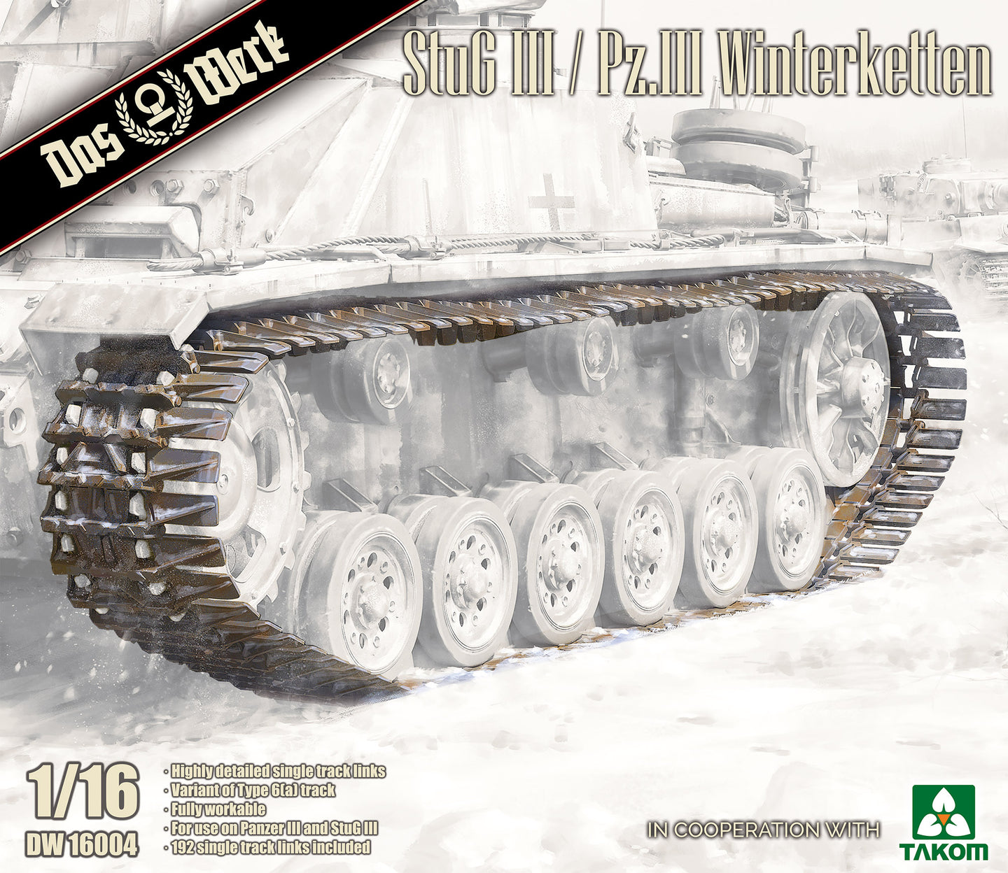 Das Werk 1/16 German StuG III / Pz.III Winterketten Tracks DW16004