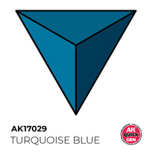 Load image into Gallery viewer, AK Interactive AK17029 Quick Gen Acrylic Turquoise Blue 18 ml