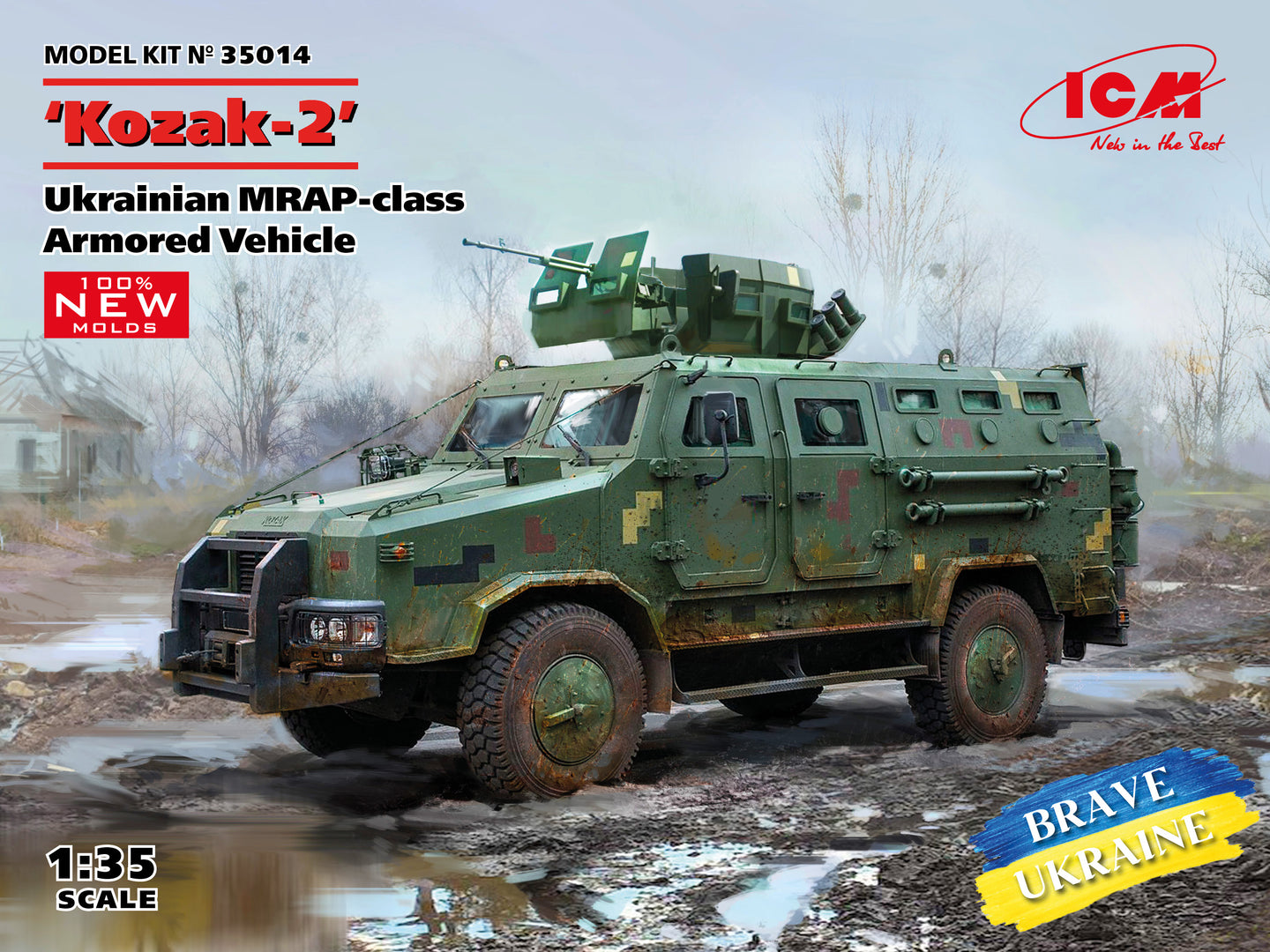 ICM 1/35 Kozak-2 Ukrainian MRAP-Class Armored Vehicle 35014