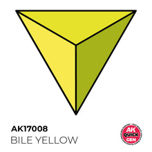 Load image into Gallery viewer, AK Interactive AK17008 Quick Gen Acrylic Bile Yellow 18 ml