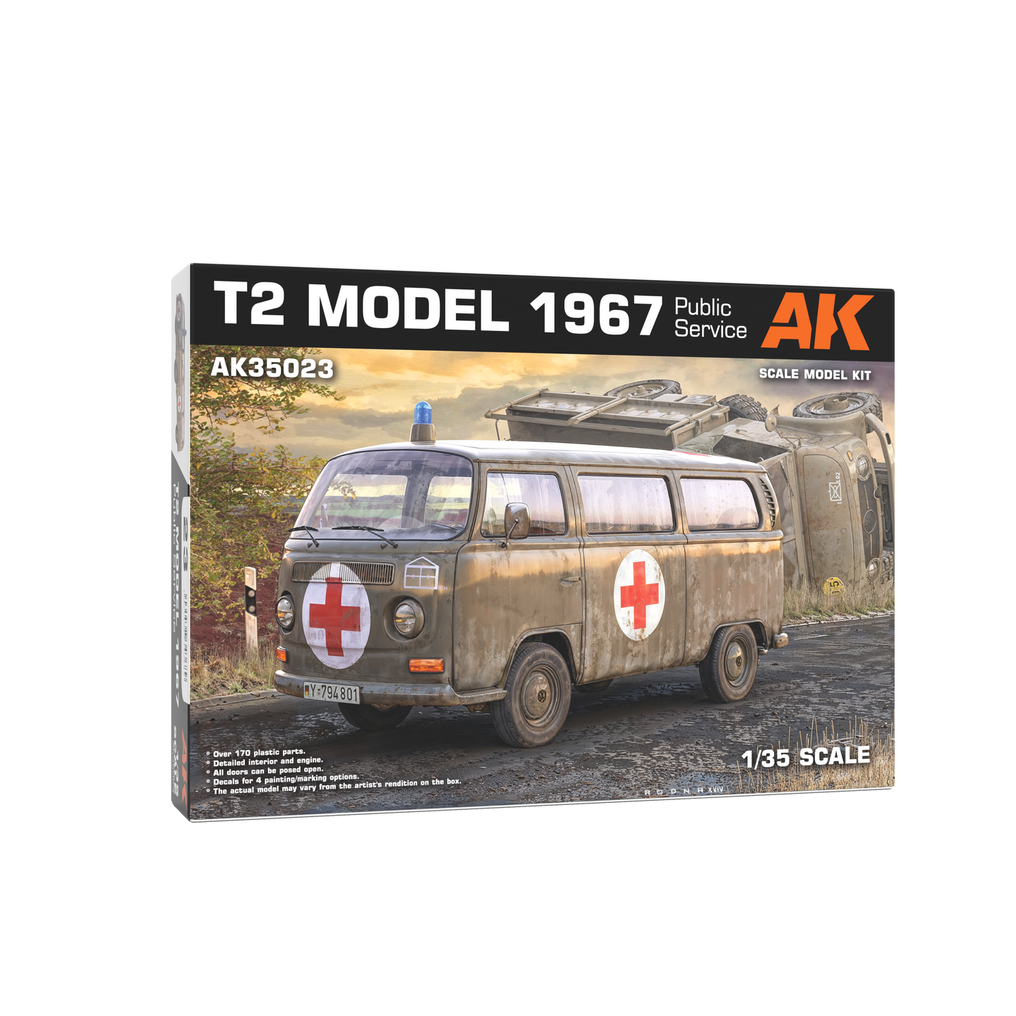 AK Interactive 1/35 T2 Model 1967 Public Service AK35023