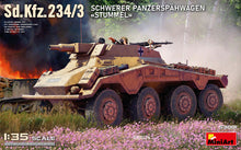 Load image into Gallery viewer, MiniArt 1/35 German Sd.Kfz. 234/3 Schwerer Panzerspahwagen Stummel 53001