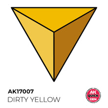 Load image into Gallery viewer, AK Interactive AK17007 Quick Gen Acrylic Dirty Yellow 18 ml
