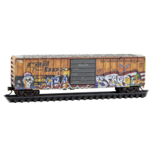 Load image into Gallery viewer, Micro-Trains by Atlas N Railbox 50' Box Car Weathered rd 20840 025 144 011