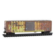 Load image into Gallery viewer, Micro-Trains by Atlas N BN ex-Railbox 50' Box Car Weathered rd 250463 025 144 019