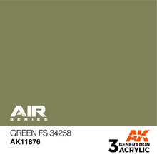 Load image into Gallery viewer, AK Interactive AK11876 Acrylic 3G Air Green FS 34258 17ml