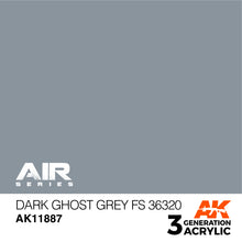 Load image into Gallery viewer, AK Interactive AK11887 Acrylic 3G Air Dark Ghost Grey FS 36320 17ml