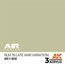 Load image into Gallery viewer, AK Interactive AK11829 Acrylic 3G Air RLM 76 Late War Variation