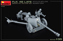 Load image into Gallery viewer, MiniArt 1/35 German 7.5cm Anti-Tank Gun PaK40 w/ Elite Crew 35409