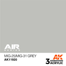 Load image into Gallery viewer, AK Interactive AK11920 Acrylic 3G Air MiG-25/MiG-31 Grey 17ml