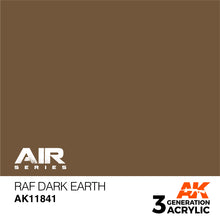 Load image into Gallery viewer, AK Interactive AK11841 Acrylic 3G Air RAF Dark Earth 17ml