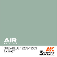 Load image into Gallery viewer, AK Interactive AK11907 Acrylic 3G Air Grey-Blue 1920s-1930s 17ml