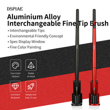 Load image into Gallery viewer, Dspiae AT-FB01 Aluminium Alloy Brush with Interchangeable Fine Tip (Red)'