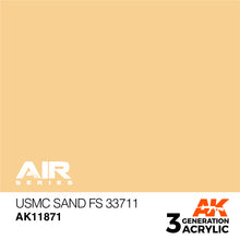 Load image into Gallery viewer, AK Interactive AK11871 Acrylic 3G Air USMC Sand FS 33711 17ml