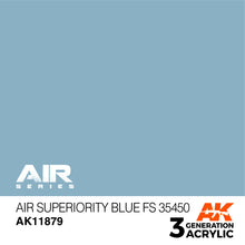 Load image into Gallery viewer, AK Interactive AK11879 Acrylic 3G Air Superiority Blue FS 17ml