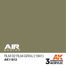 Load image into Gallery viewer, AK Interactive AK11812 Acrylic 3G Air RLM 02 RLM-Grau (1941) 17ml