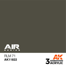 Load image into Gallery viewer, AK Interactive AK11822 Acrylic 3G Air RLM 71 17ml