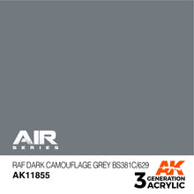Load image into Gallery viewer, AK Interactive AK11855 Acrylic 3G Air RAF Dark Camouflage Grey BS381C/629 17ml