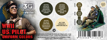 Load image into Gallery viewer, AK Interactive AK11691 Acrylic 3G Air WWII US Pilot Uniform Colors Set (4 x17ml)