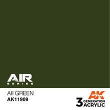 Load image into Gallery viewer, AK Interactive AK11909 Acrylic 3G Air AII Green 17ml