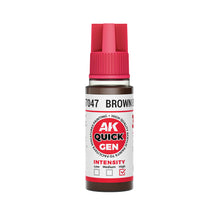 Load image into Gallery viewer, AK Interactive AK17047 Quick Gen Acrylic Brown Black 18 ml