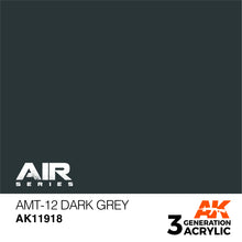 Load image into Gallery viewer, AK Interactive AK11918 Acrylic 3G Air AMT-12 Dark Grey 17ml