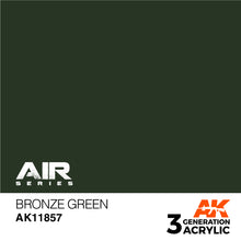Load image into Gallery viewer, AK Interactive AK11857 Acrylic 3G Air Bronze Green 17ml