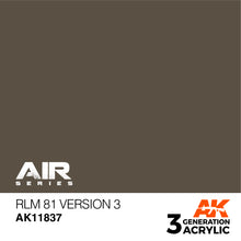 Load image into Gallery viewer, AK Interactive AK11837 Acrylic 3G Air RLM 81 Version 3